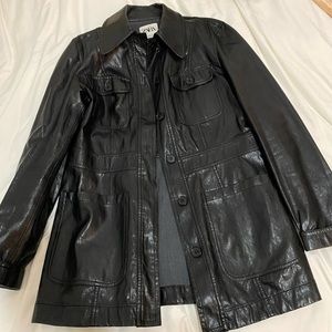 Zara faux leather jacket/blazer with pockets